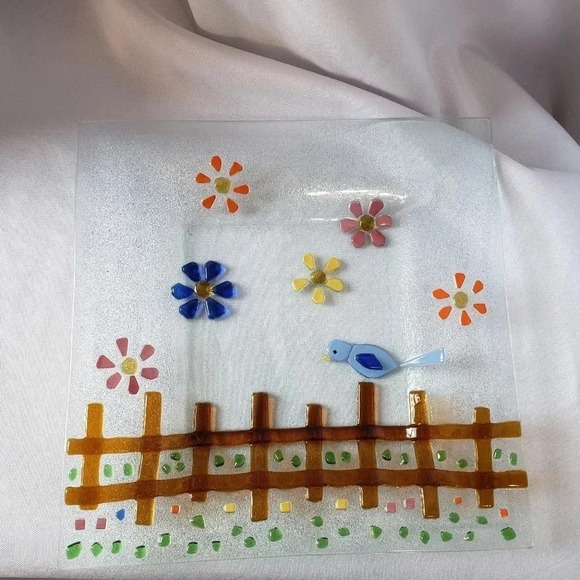 Square plate  with beautiful design - Picture 8 of 8